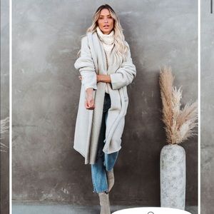 Vici Park City Pocketed Hooded Coatigan